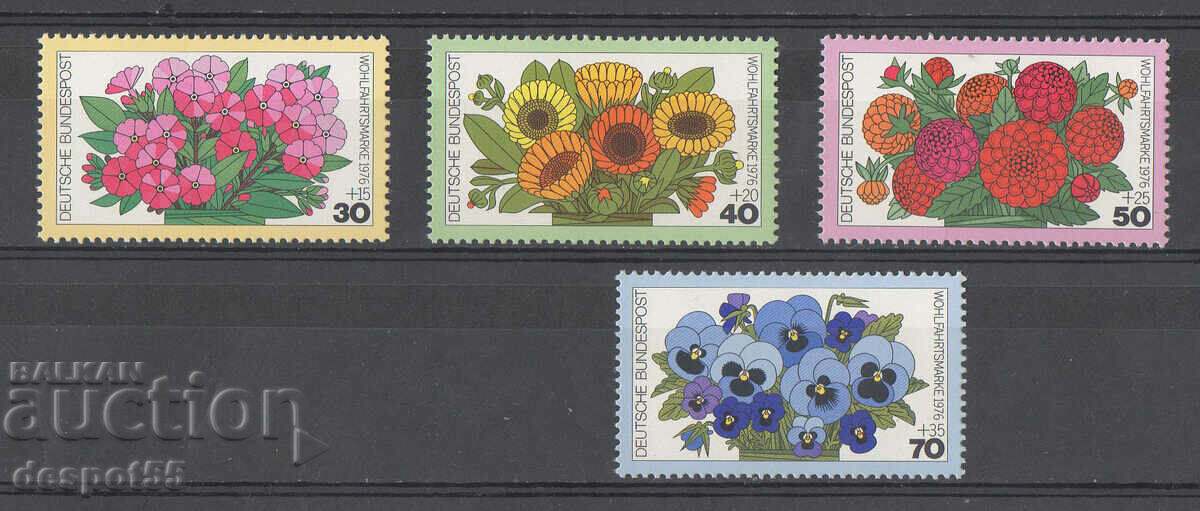 1976. GFR. Charity series - Flowers.