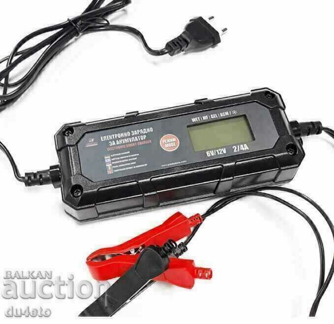Παλμικός ηλεκτρονικός φορτιστής μπαταρίας 2/4 A Παλμικός ηλεκτρονικός φορτιστής μπαταρίας 2/4 A