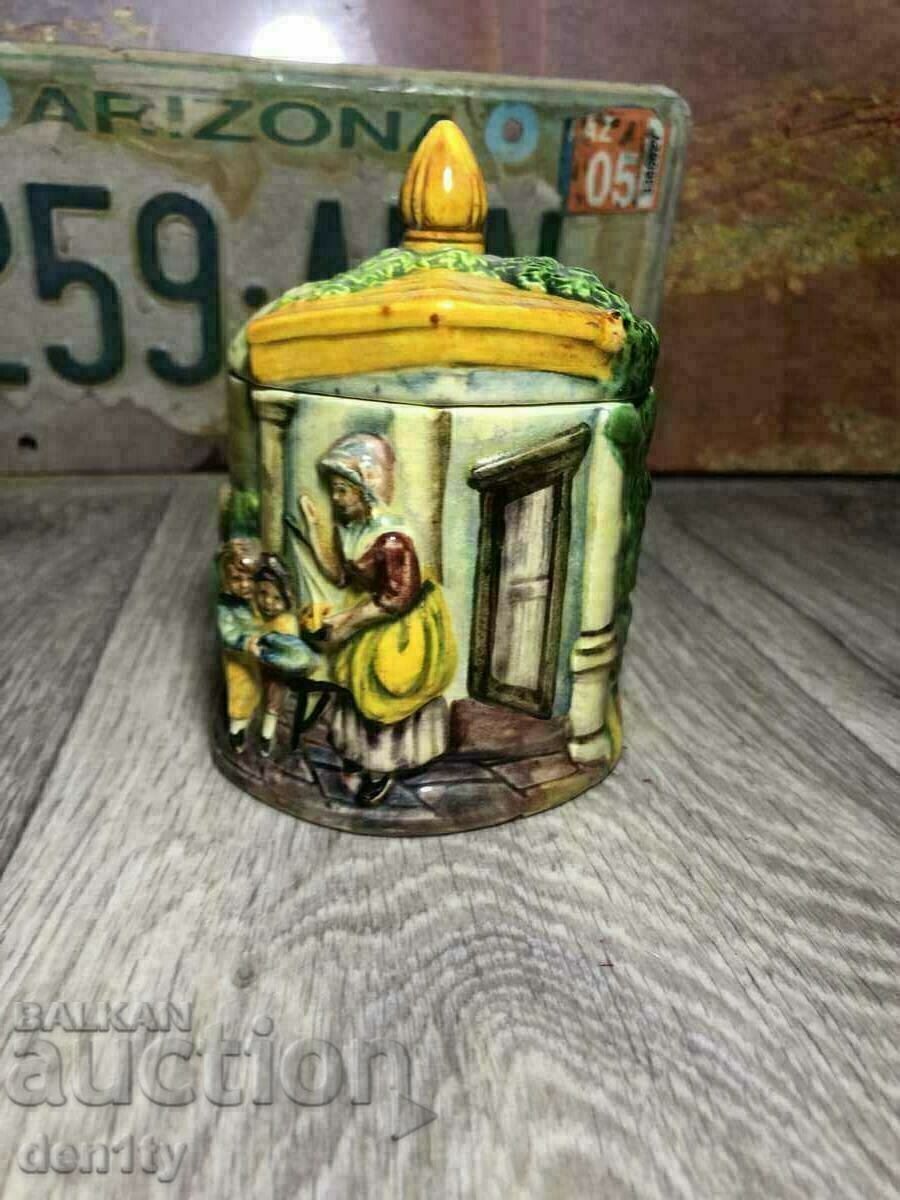 old Japanese ceramic jar
