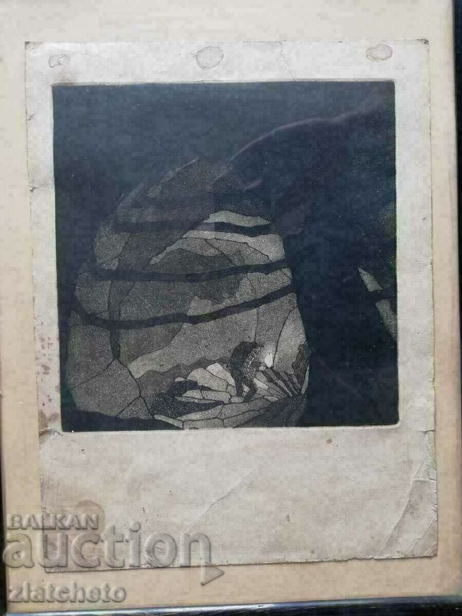 Lubomir Dalchev - graphics, etching, aquatint
