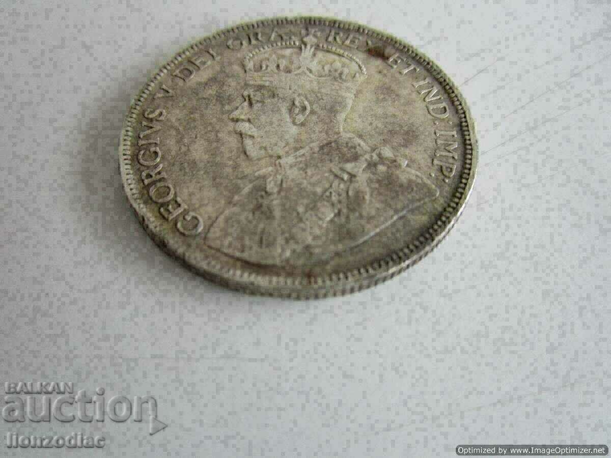 Παράδοση ❗Newfoundland 50 σεντ 1911-11,70 g δείγμα ασημιού 0,925 RRR❗