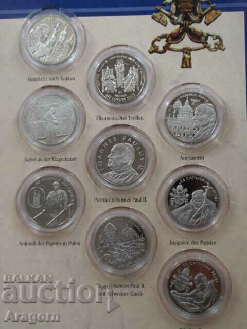 Auction rare set of 9 coins Order of Malta; Order of Malta 2005 Auction rare set of 9 coins Order of Malta; Order of Malta 2005