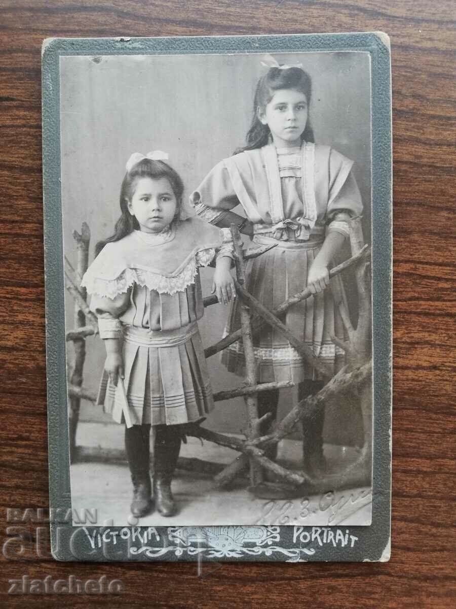 Old photo cardboard Kingdom of Bulgaria -