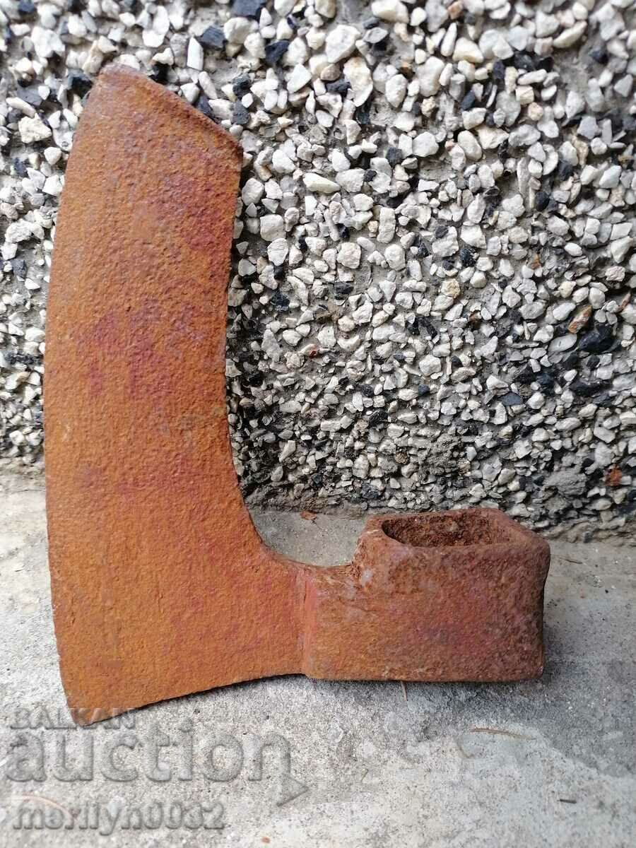 Old ax crook ax tool wrought iron - 5 Old ax crook ax tool wrought iron - 5