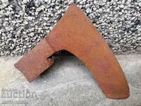 Old ax crook ax tool wrought iron