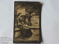 Стара картичка Момиче  1915   К 362