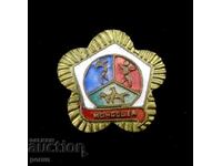 Παλιό Μογγολικό Σήμα-Εθνικό Αθλητικό-Σμάλτο-Πρωτότυπο