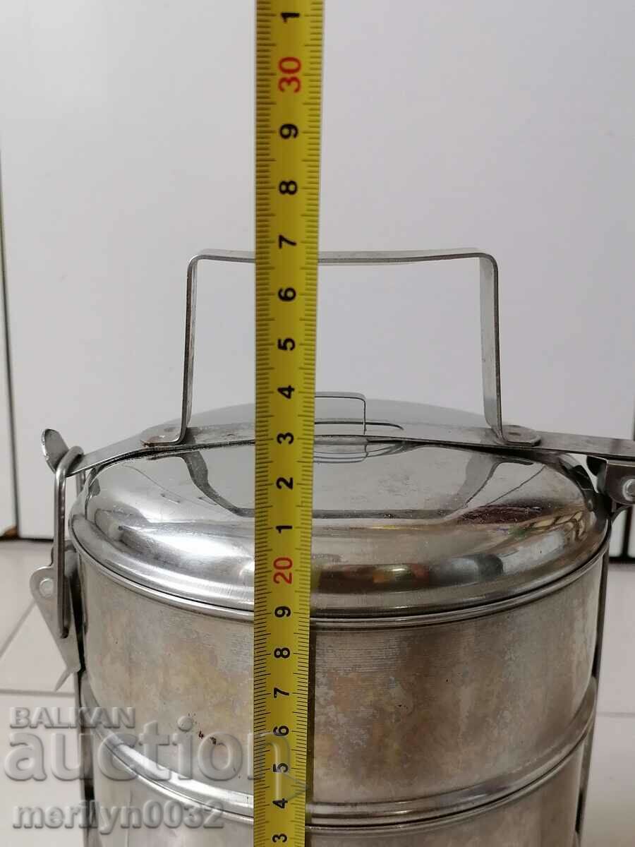 Delivery of Feed pots 3 pieces of seferite metal container STAIN Delivery of Feed pots 3 pieces of seferite metal container STAIN