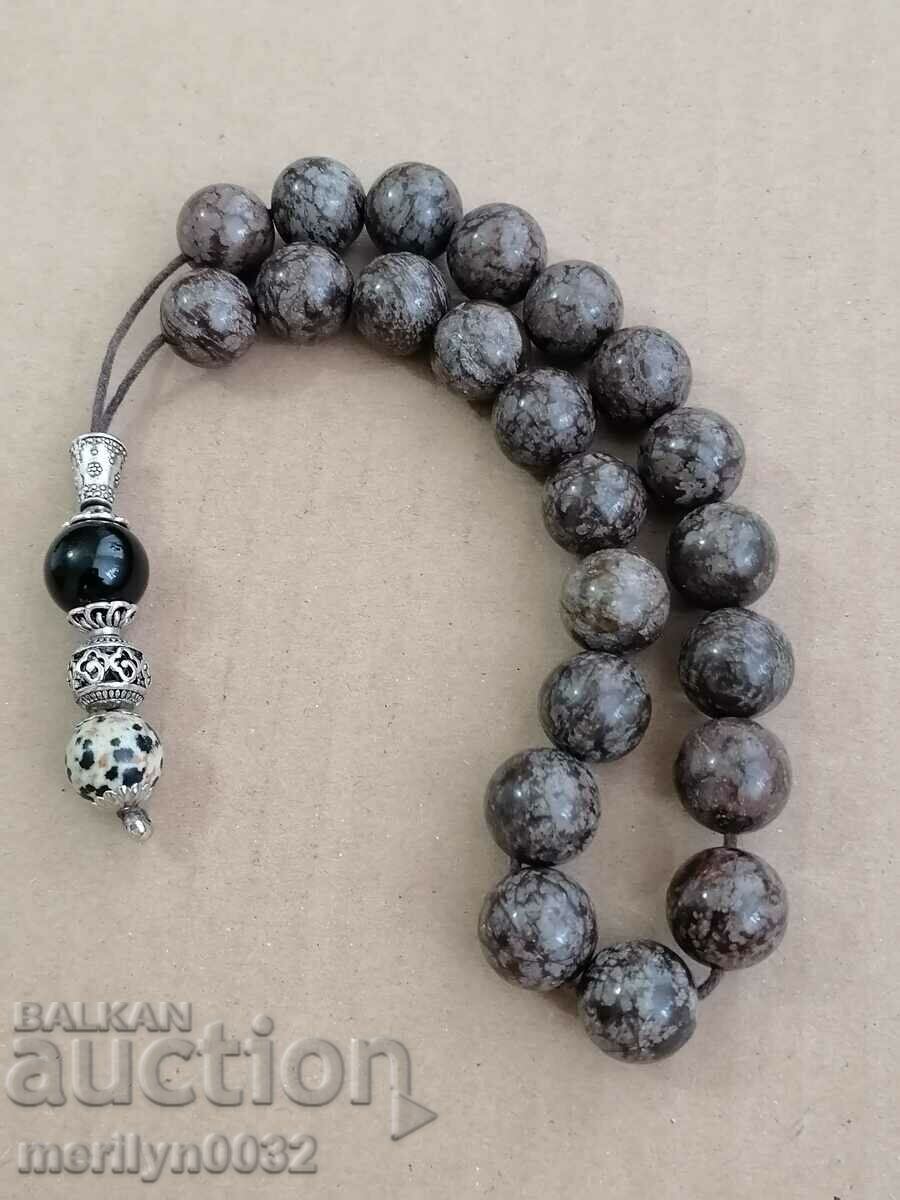 Delivery of Old rosary made of colored stones Delivery of Old rosary made of colored stones