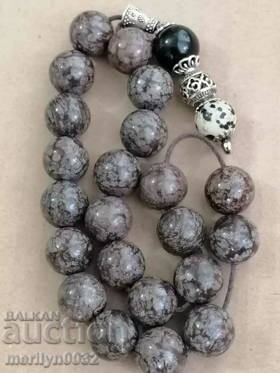 Old rosary made of colored stones - 5 Old rosary made of colored stones - 5