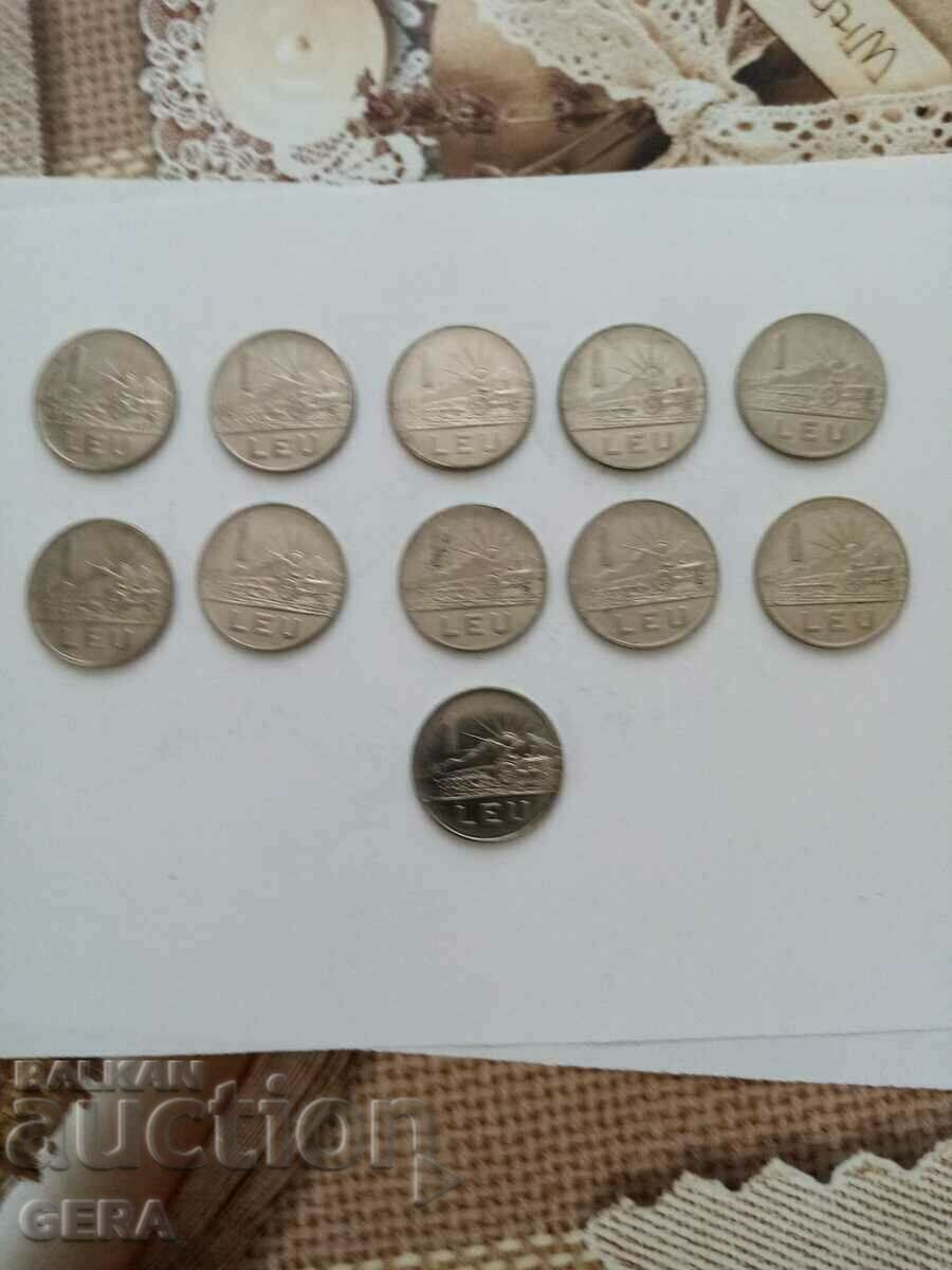 Монети 1 лея Румъния