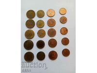 Монети 1  2  5  10 пфениг Германия