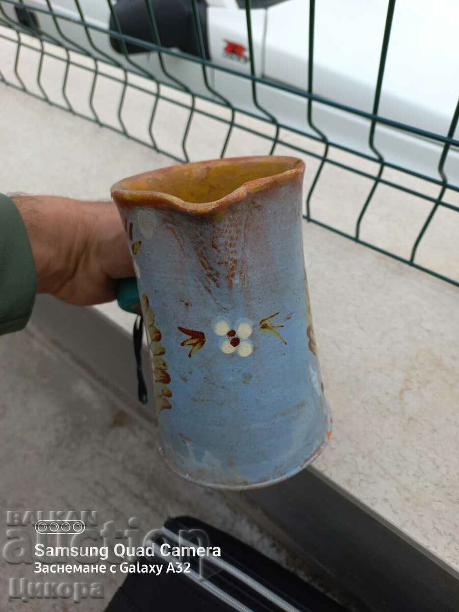 Auction  OLD CLAY JUG CERAMIC