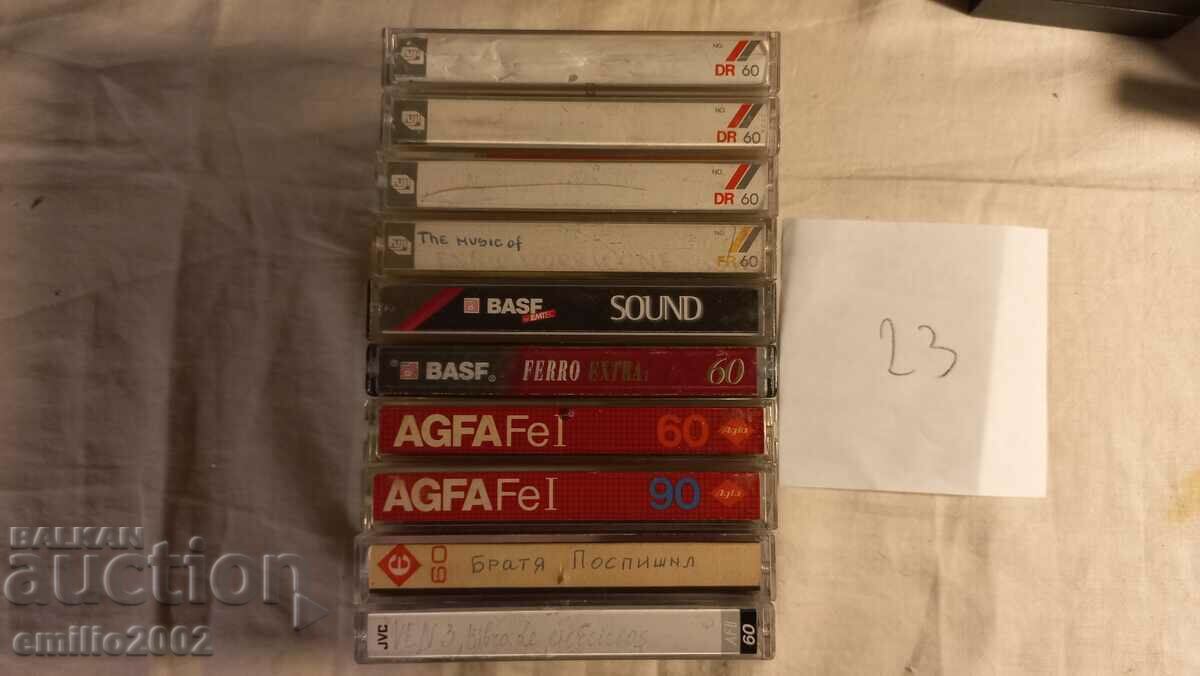 Audio cassettes 10pcs 23