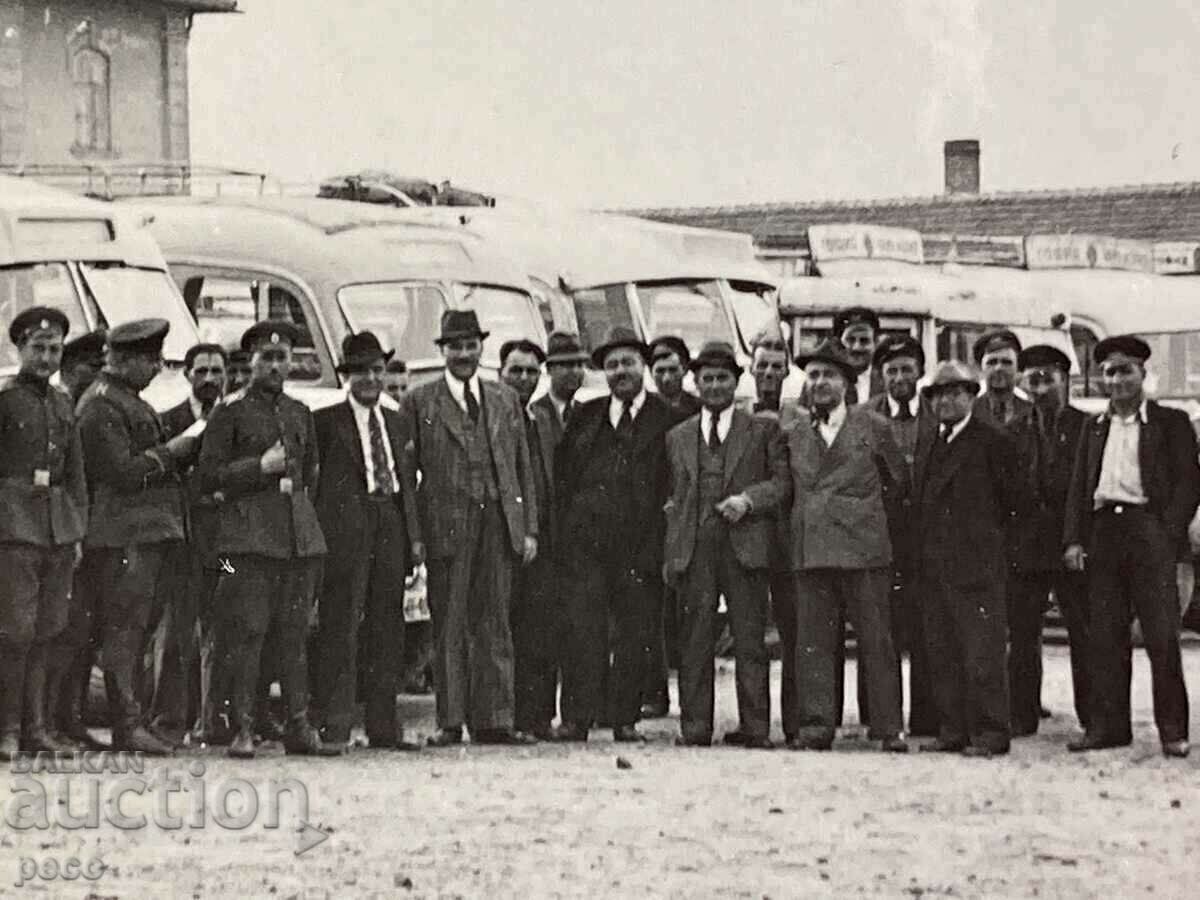 Auction Sofia Driving school 1939. Bus lines old photo Auction Sofia Driving school 1939. Bus lines old photo