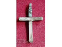 Unique silver cross with mother of pearl.