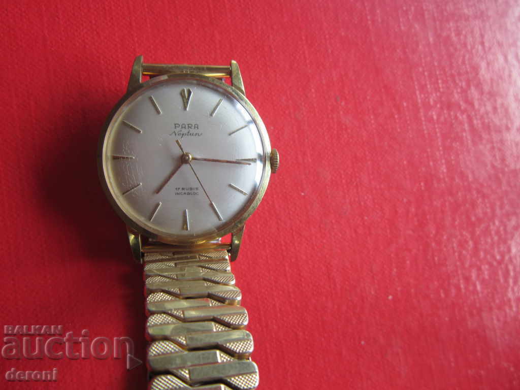 Позлатен часовник Neptun 17 Rubis Incabloc - 6 Позлатен часовник Neptun 17 Rubis Incabloc - 6