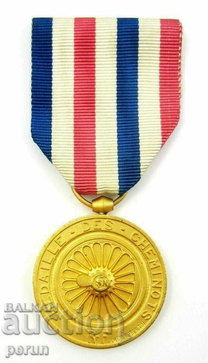 Auction Honorary Gold Medal of the French Railways-Railways Auction Honorary Gold Medal of the French Railways-Railways