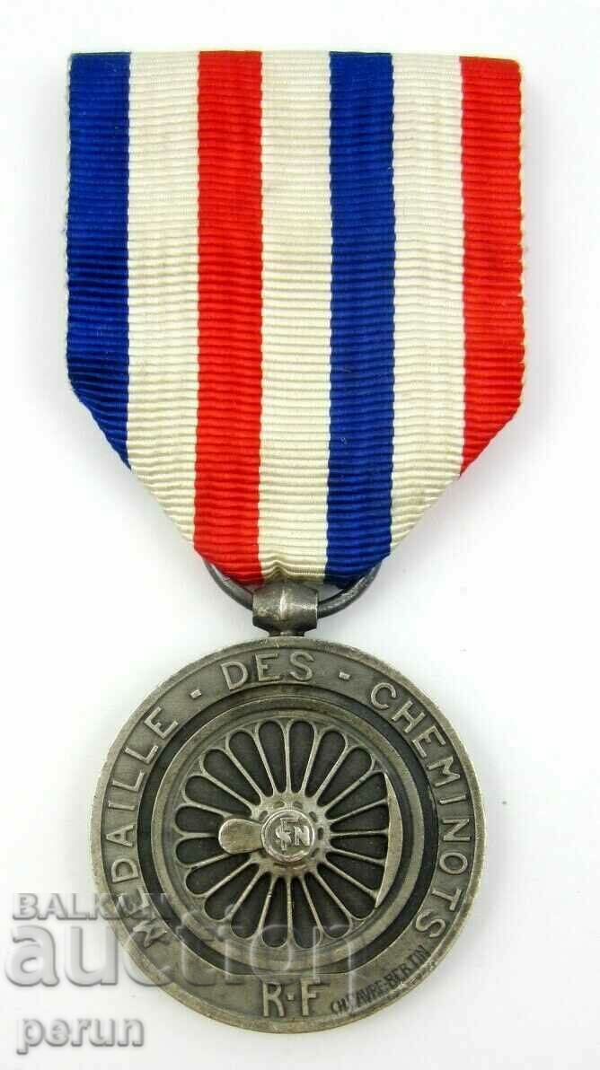 Honorary Silver Medal of the French Railways-1941-Original with price 39.00 BGN | € 19.94 Honorary Silver Medal of the French Railways-1941-Original with price 39.00 BGN | € 19.94