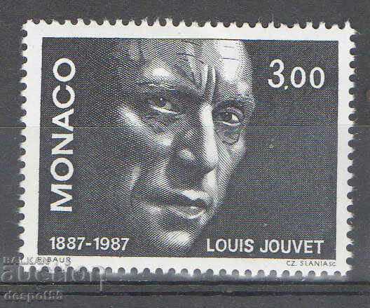 1987. Monaco. 100 years since the birth of Louis Jouvet - actor.