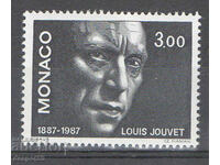 1987. Monaco. 100 de ani de la nașterea lui Louis Jouvet - actor.