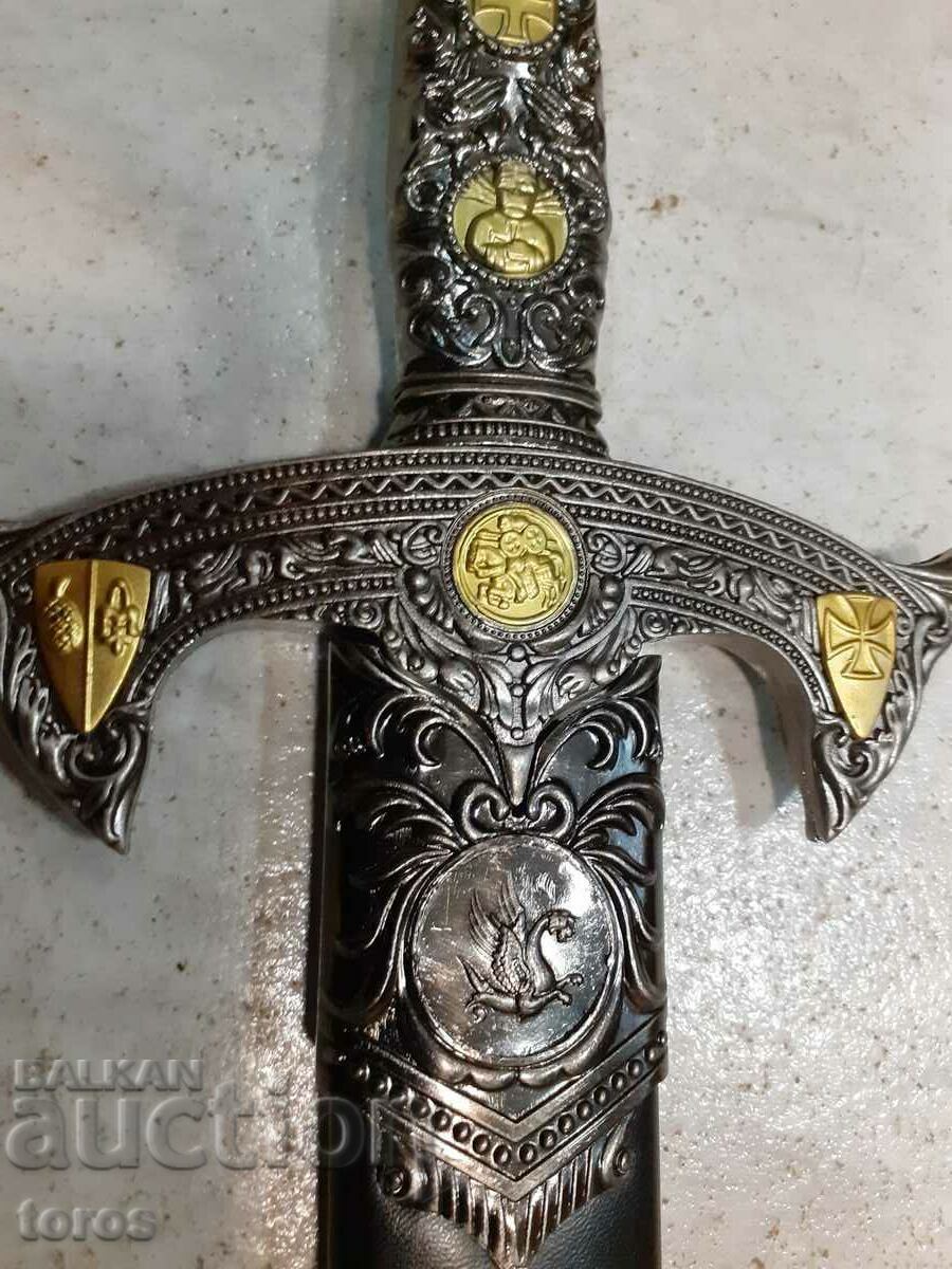 Красив тамплиерски меч,кортик,кама,сабя с цена € 51.13 | 100.00 лв. Красив тамплиерски меч,кортик,кама,сабя с цена € 51.13 | 100.00 лв.