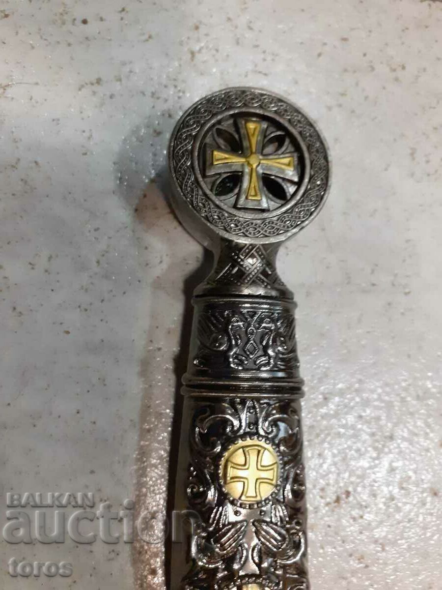 Аукцион Красив тамплиерски меч,кортик,кама,сабя Аукцион Красив тамплиерски меч,кортик,кама,сабя