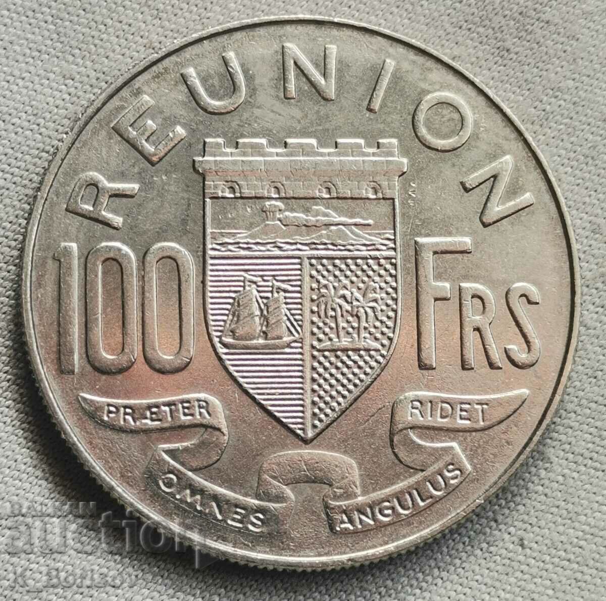 Реюнион 100 франка 1972