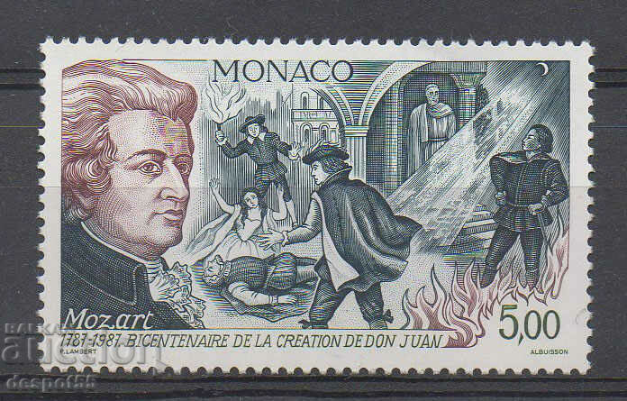 1987. Monaco. First performance of the opera "Don Juan".