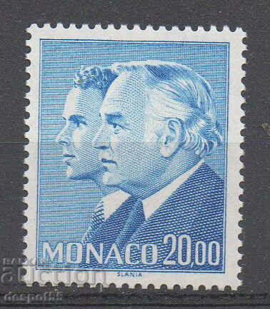 1988. Monaco. Rainier al III-lea și prințul Albert.