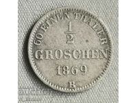 Олденбург 1/2 грош 1869