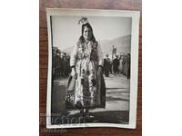 Old photo - Woman in folk costume