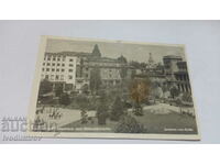 Postcard Sofia Garden at the Military Club 1939