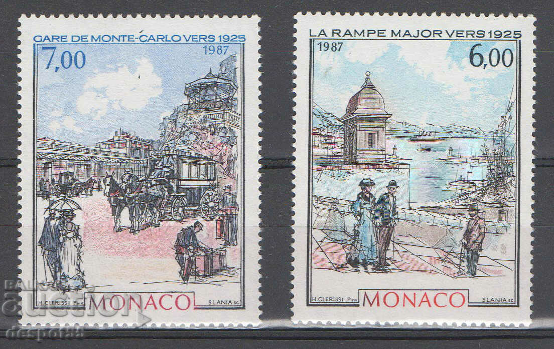 1987. Monaco. Scene istorice din Monaco.