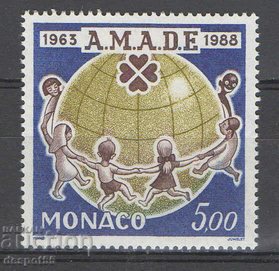 1988. Monaco. Asociația Mondială a Prietenilor Copiilor.