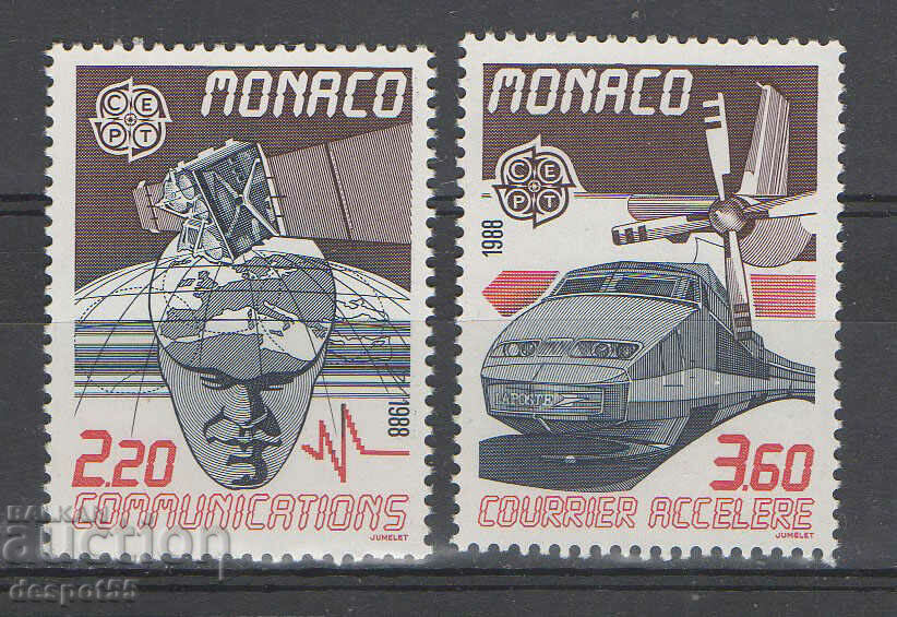 1988. Monaco. EUROPA - Transport si comunicatii.