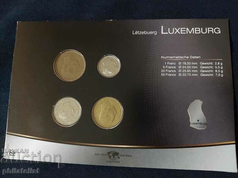 Λουξεμβούργο - Ολοκληρωμένο σετ 4 νομισμάτων με τιμή 22.00 BGN | € 11.25 Λουξεμβούργο - Ολοκληρωμένο σετ 4 νομισμάτων με τιμή 22.00 BGN | € 11.25