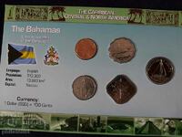Bahamas - Complete set of 5 coins