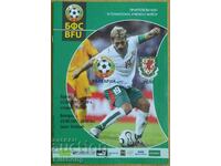 Football program Bulgaria-Wales, 2007.