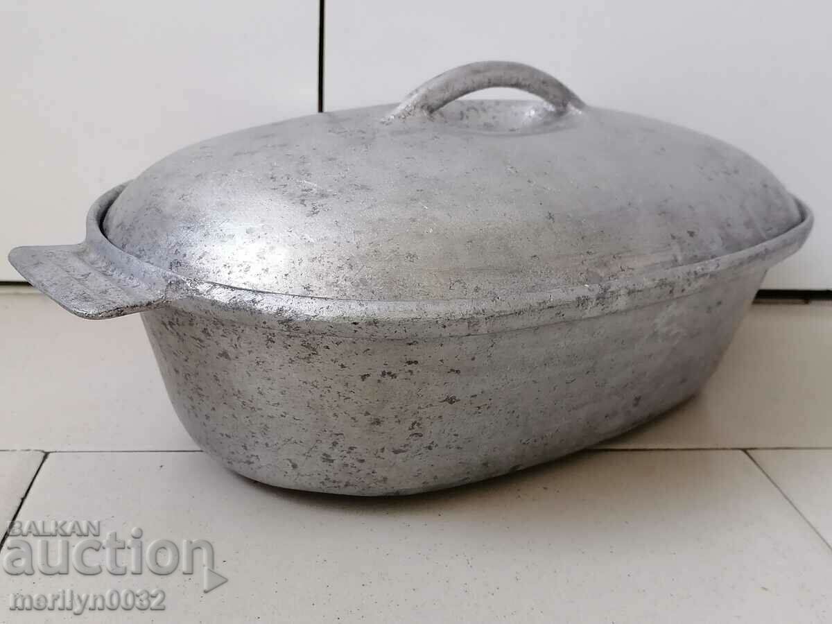 Old aluminum casserole dish USSR casserole dish casserole with price 43.00 BGN | € 21.99 Old aluminum casserole dish USSR casserole dish casserole with price 43.00 BGN | € 21.99