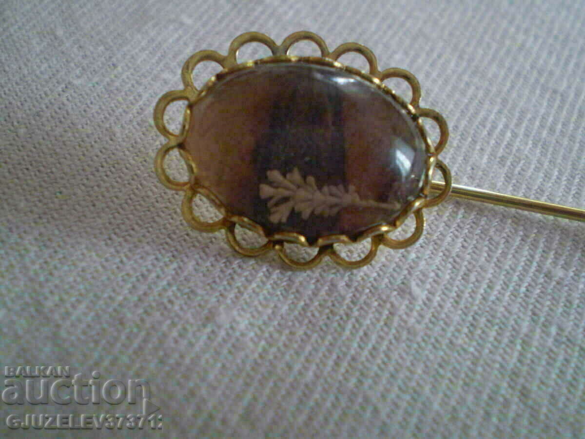 pin brooch with miniature - 7 pin brooch with miniature - 7