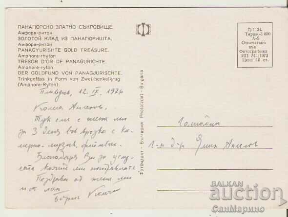 Card Bulgaria The Panagyur Golden Treasure Amphora* with price 0.90 BGN | € 0.46 Card Bulgaria The Panagyur Golden Treasure Amphora* with price 0.90 BGN | € 0.46