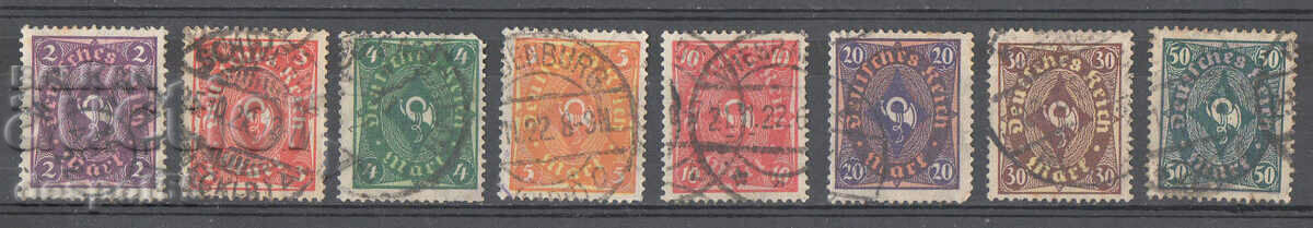 1921-23. Германия Райх. Пощенски рог.