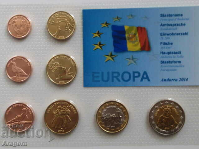set de euro Andorra 2014 ESSAI PATTERN PROBE Andorra 2014