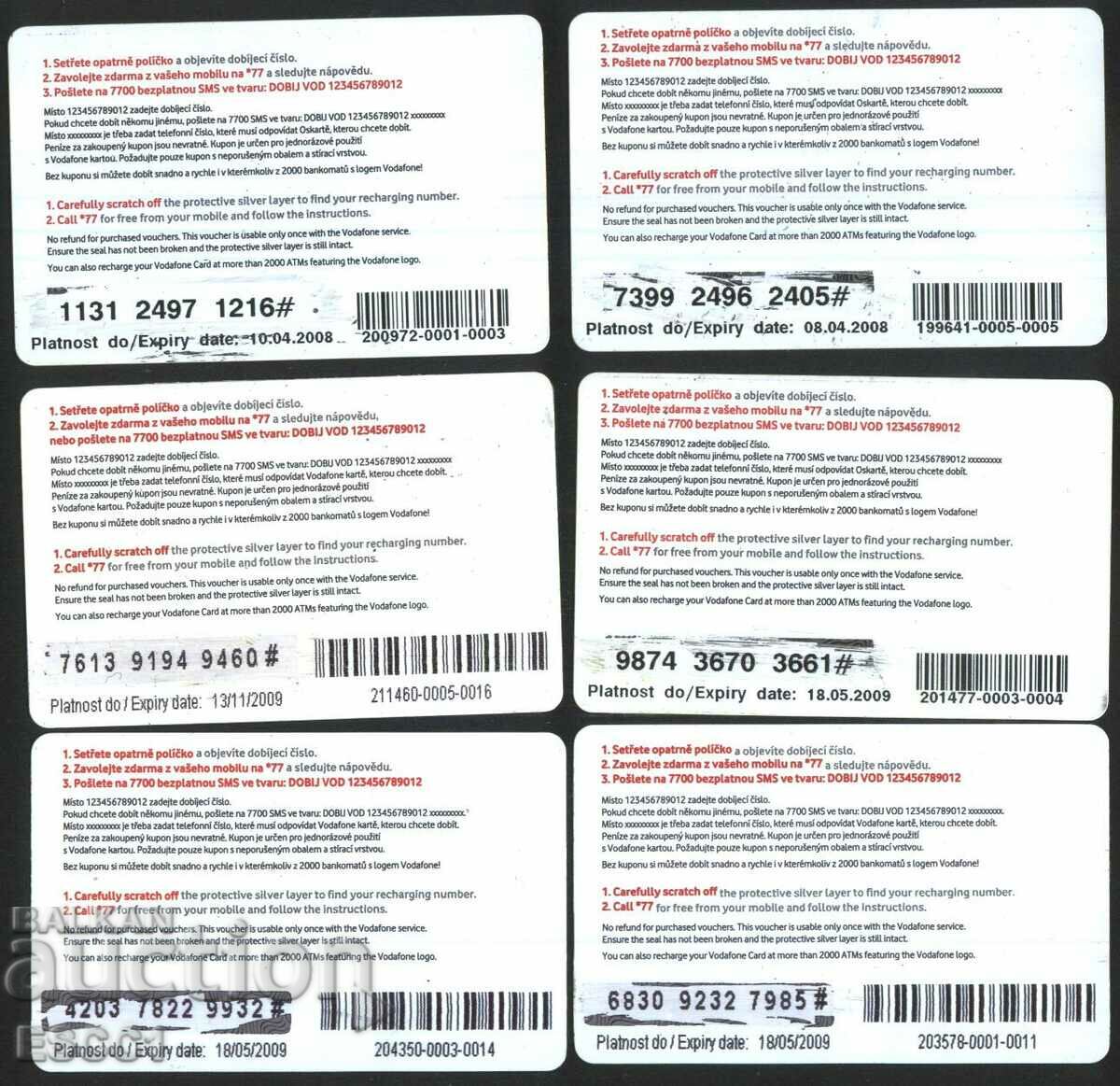 6 phonocards 2008 2009 from the Czech Republic FC7 - FC12 with price 3.60 BGN | € 1.84 6 phonocards 2008 2009 from the Czech Republic FC7 - FC12 with price 3.60 BGN | € 1.84