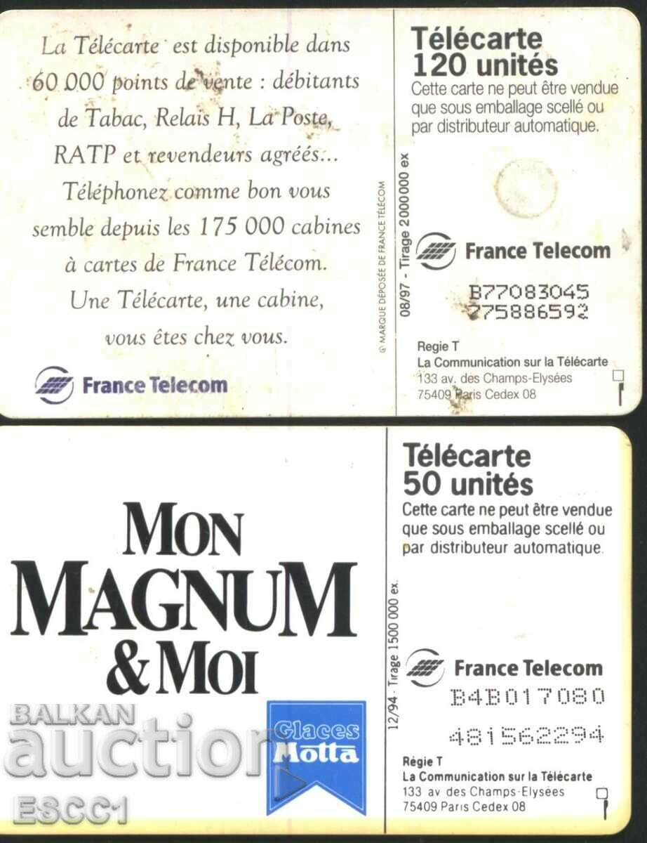 2 phono cards with a chip from France FC9 - FC10 with price 3.00 BGN | € 1.53 2 phono cards with a chip from France FC9 - FC10 with price 3.00 BGN | € 1.53