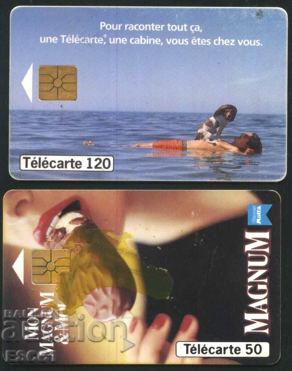 2 κάρτες phono με τσιπ από τη Γαλλία FC9 - FC10