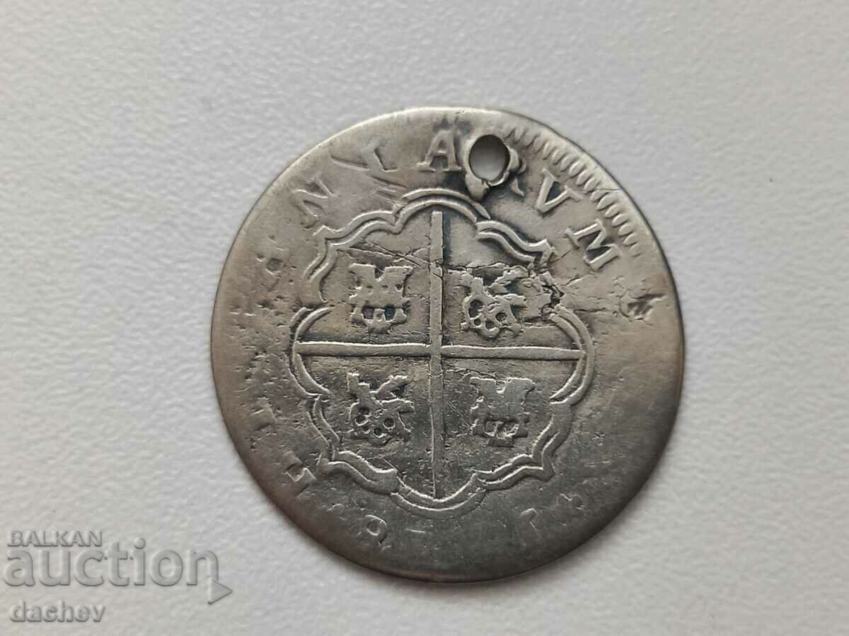Rare Silver Reala Coin Spain Silver from jewelry 1718. with price 40.00 BGN | € 20.45