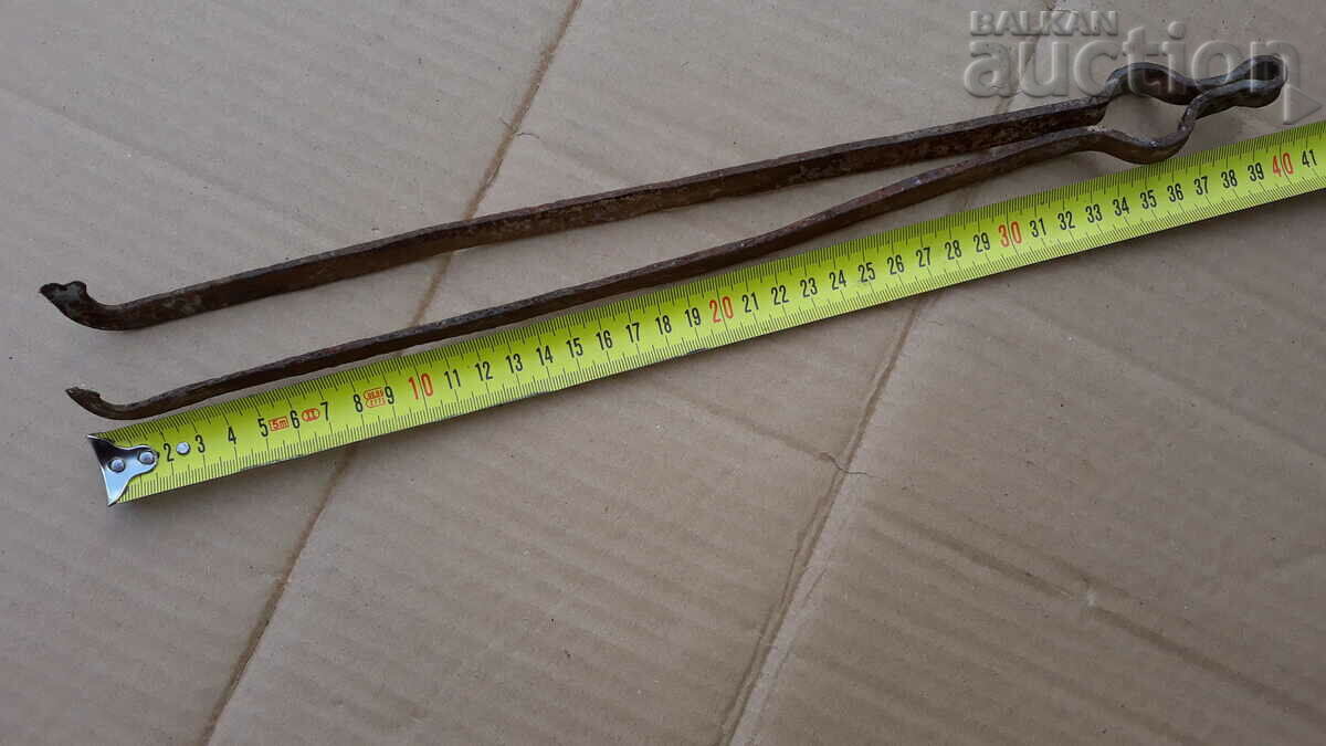 Auction Old PRIMITIVE hand forged dilaf curling iron wrought iron Auction Old PRIMITIVE hand forged dilaf curling iron wrought iron