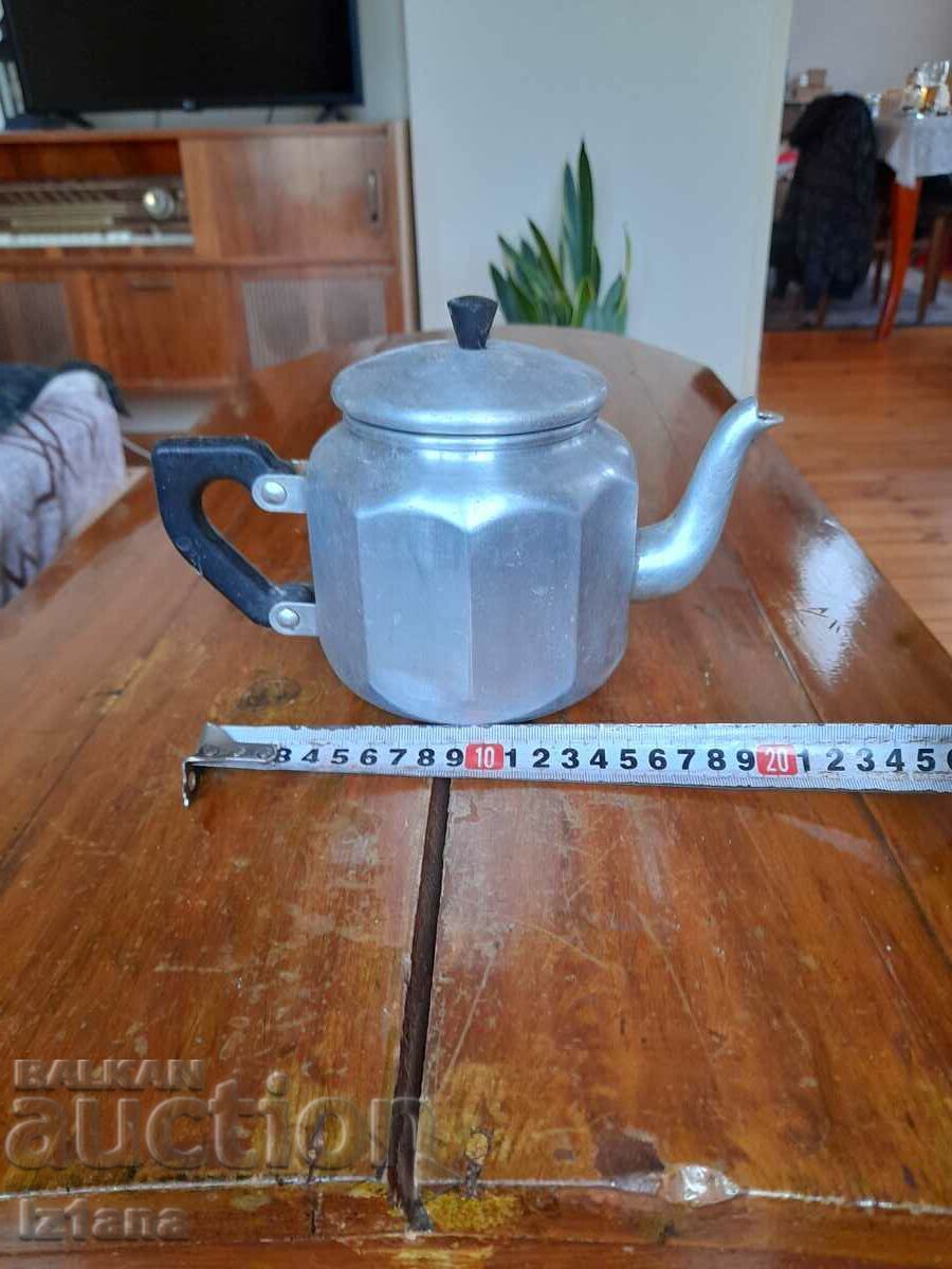 Auction Old aluminum teapot Auction Old aluminum teapot